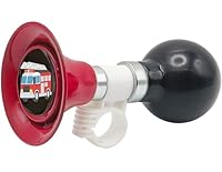 YeloYolker Kinder-Fahrradhupe, niedliches Fahrrad-Lenkerlufthorn für Jungen, Kleinkinder, universelles Fahrradzubehör für Dreirad, Laufrad, Roller(Feuerwehrauto)