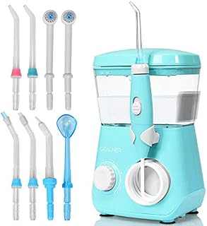 COSTWAY Power Dental Flossers with 9 Jet Tips and 10 Pressure Levels, Dental