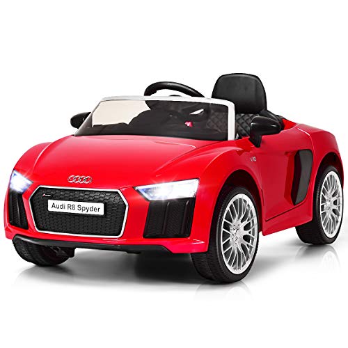 Costzon Kids Ride On Car, Licensed Audi R8 12V Battery Powered Vehicle w/