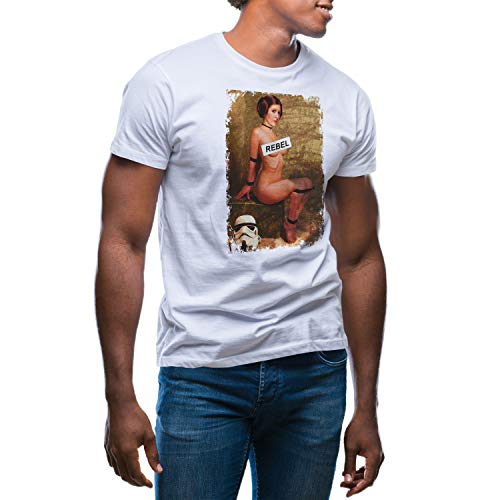 Princess Leia Rebel Men's White T-Shirt Size S