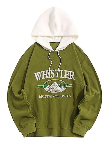 Stylish Men's Embroidered Fleece Hoodie