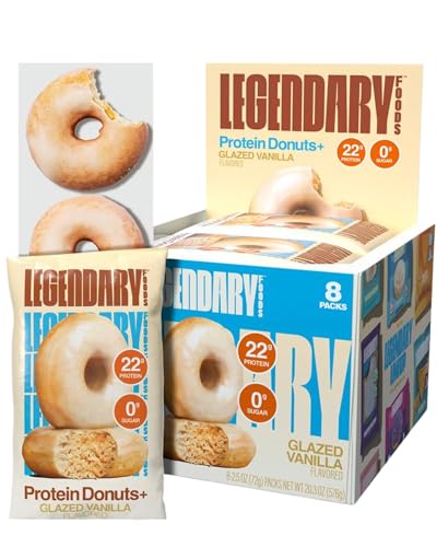 Legendary Foods Protein Donuts - 22g Protein, Glazed Vanilla, Zero