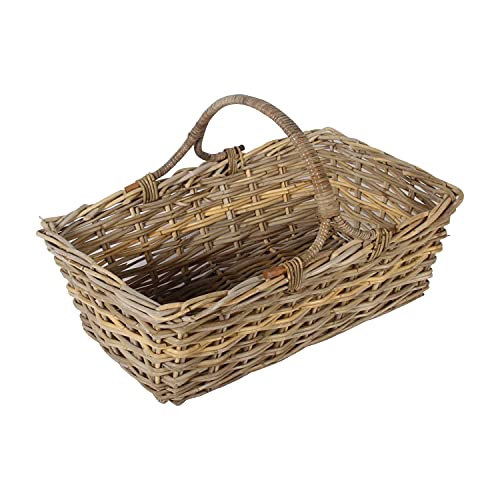 Casa Moro Rattan Tragekorb Cordoba Groß 70x45 cm (Länge/Breite) aus Naturrattan geflochten | Boho Einkaufskorb rechteckig Obst-Korb Gemüsekorb | INDK51 Cover