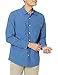 Price comparison product image Amazon Essentials Regular-fit Long-Sleeve Moisture Wicking Hiking Shirt, Blue, XL