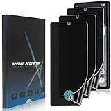 3 Pack Privacy Screen Protector for Google Pixel 8 Pro [Not Glass], Anti-Spy Full Adhesive Soft Flexible TPU Film for Google Pixel 8 Pro,3D Curve Fit,[Support Fingerprint Reader][Scratch Resistant]