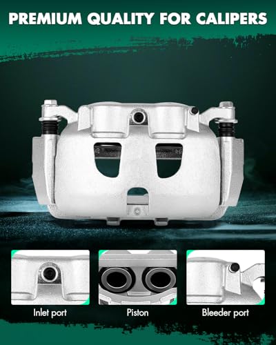 Image of SCITOO 18B5487 18B5486 Front Left & Right Disc Brake Calipers Assembly w /Bracket For Ford For F-250 Super Duty 2013-2022,For Ford For F-350 Super Duty 2013-2022,For Ford For F-450 Super Duty 2013-2015
