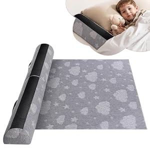 Bed Rail Bumpers for Toddlers with Pad 2PCS – Foam Foldable Bed Bumper Guard with Dual Non-Slip Pads Waterproof Washable Soft Removable Cover Safe Bed Rail for Toddlers, Kids Senior