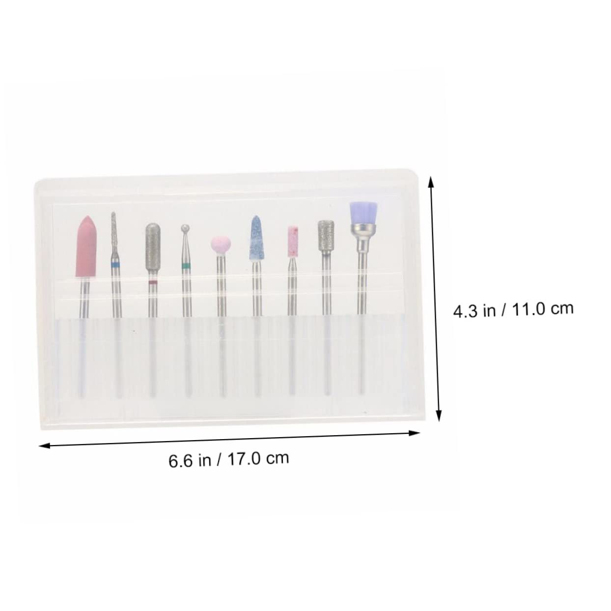 FRCOLOR 27 Piezas Conjunto De Molinillo De Uñas Broca Para Uñas Acrílicas Herramienta De Auriculares Para Pulir Uñas Gel De Uñas Taladro Para Uñas Profesional Brocas Para Limar Uñas Metal