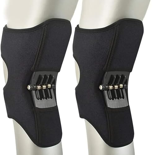 2Pcs Knee Booster,Patella Booster Knee Joint Booster，Spring Assisted Sports Mountaineering Support(3 springs)