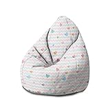 DreamRoots Sitzsack Kinder mit füllung - Bodenkissen Kinder Sitzsack - Sitzsack Kinderzimmer 70 x 70 x 105 cm - Bean Bag Kinder - Bubibag Sitzsack - Kindersitzsack - Sitzkissen Boden Kinder