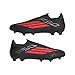 adidas Unisex-Adult F50 League Laceless Firm Ground/Multi Ground, Black/Lucid Red/Black, 9
