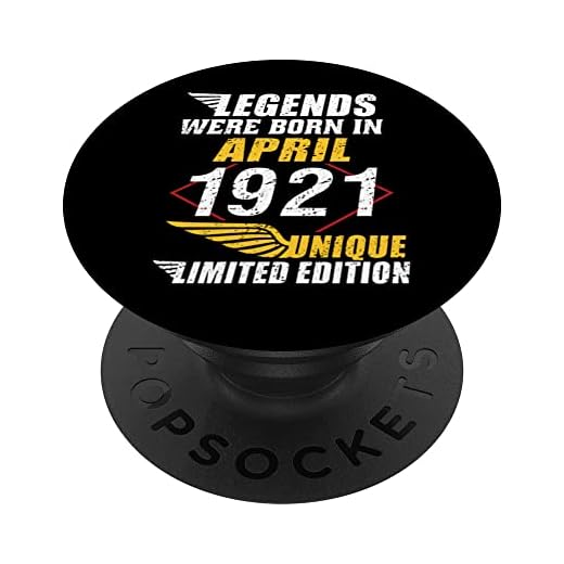 Cumpleaños Abril 1921 Edición Limitada Regalo April PopSockets PopGrip Intercambiable