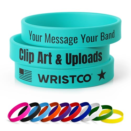 Wristco Custom Printed Silicone Wristbands | Fast Delivery | Personalize