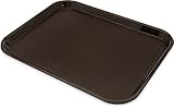Carlisle CT141869 Café Standard Cafeteria / Fast Food Tray, 14' x 18', Chocolate