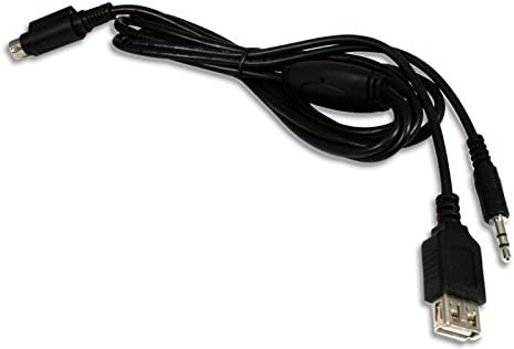 GROM Audio 35USB AUX-in 3.5mm Audio and 5V USB Charging Cable, 5FT