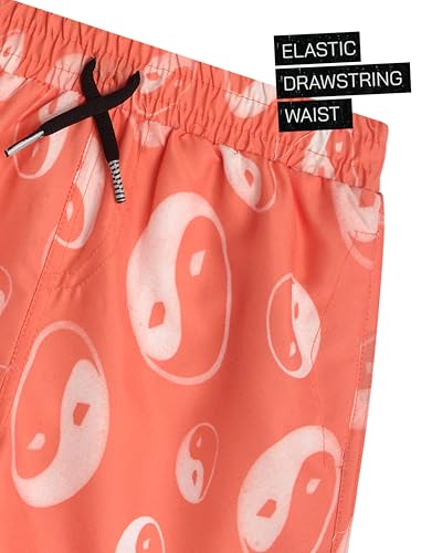 Image of Volcom Baby Boys Swim Set - 2 Piece Short Sleeve Swim Shirt Graphic Tees & Board Shorts - Infant Toddler Little Boys Swimsuit