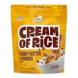 Mr. Popper’s® Cream of Rice 1000 g – Crema de arroz instantánea extrusionada, rica en carbohidratos y baja en grasa - Sabor Peanut-Butter & Cookies
