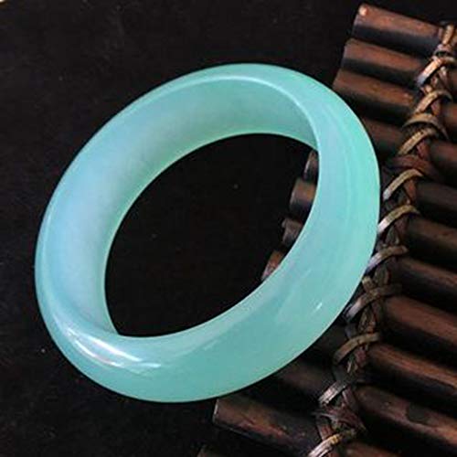 Bracelet en jade jadéite naturel haut de gamme vert glace pour femme de 56-58 mm