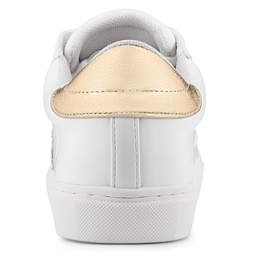 Image of PARTY Women's Dressy Fashion Star Sneakers Lace-Up Low Top Comfortable Cushioned Walking Shoes