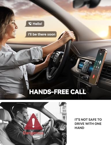 Joyroom Bluetooth 5.4 Car Adapter Aux Receiver [Stronger Dual Mics & Noise Cancellation] Auxiliary Input Car Kit For Music/Hands-Free Call/Home Stereo/Wired Speaker 16H Battery Life thumb #2