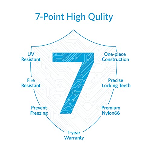 Zip Ties 4 Inch, Small Zip Ties With 18 Lb Tensile Strength, Black, 200 Pack, By Tantti Supply #TOP4