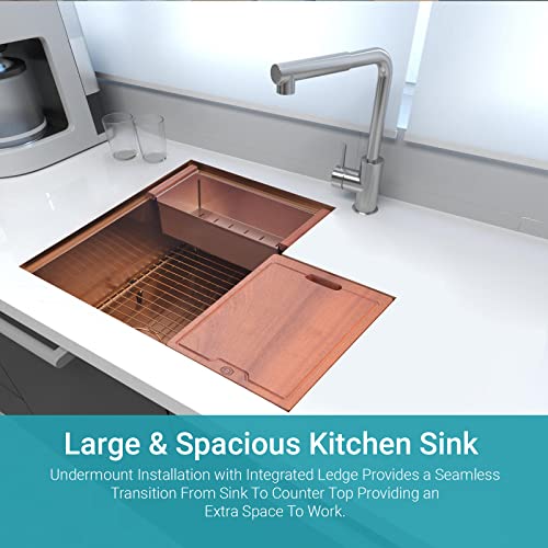 S Strictly Kitchen + Bath Strictly Sinks 30 Inch Corner Kitchen Sink Undermount thumb #2