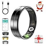 Bclsks Gifts Christmas for Women Men,Smart Ring for Women Men,Health & Activity Tracker with Heart Rate,Sleep Monitoring/Blood Oxygen/Motion Tracking,Waterproof & No Subscription Required Black 11