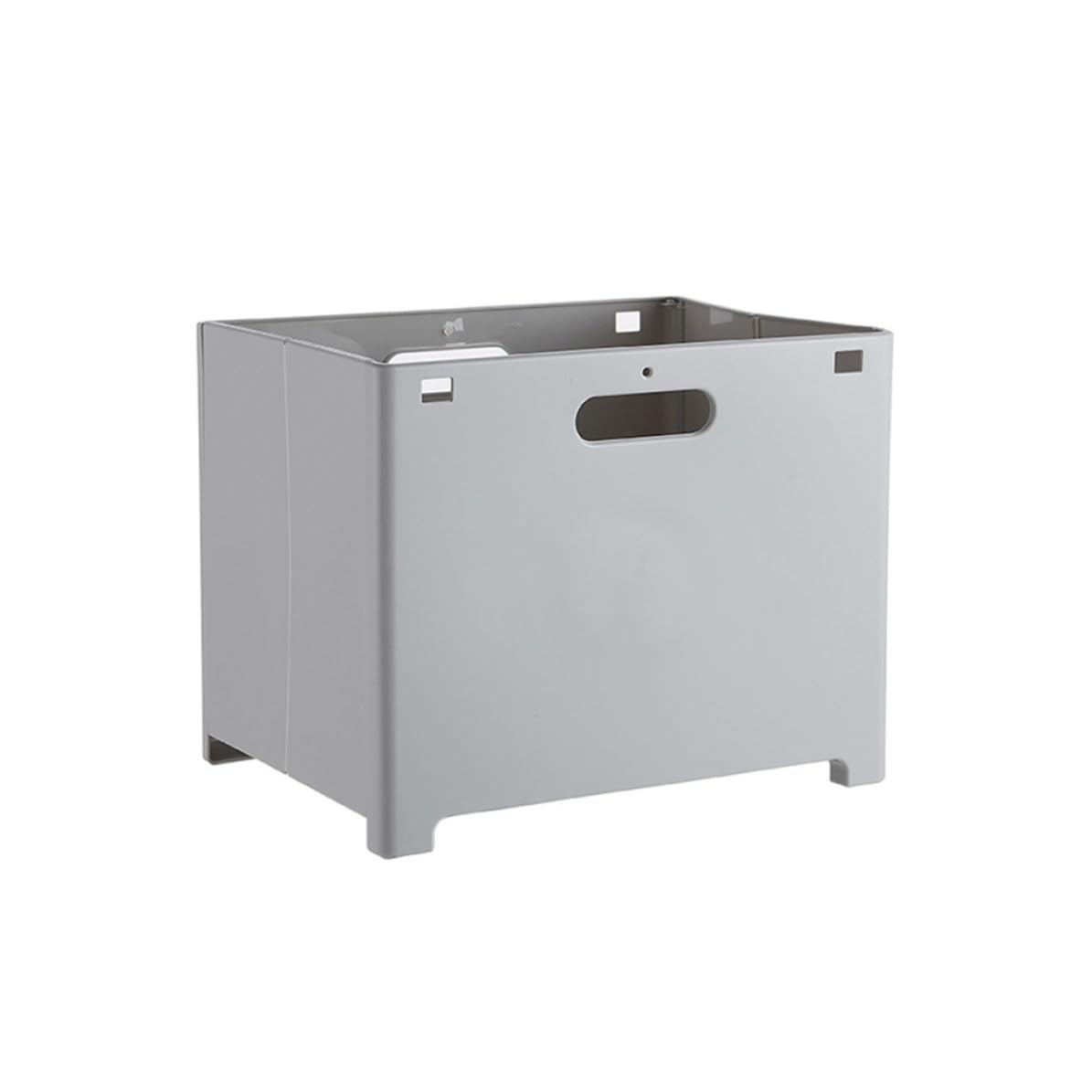 Cesta para colgar ropa sucia gris VALICLUD de plástico PP plegable y pequeña para baño