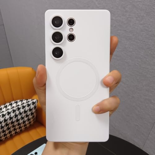 Coque de chargement magnétique sans fil Samsung Galaxy S20 protection blanche induction téléphone