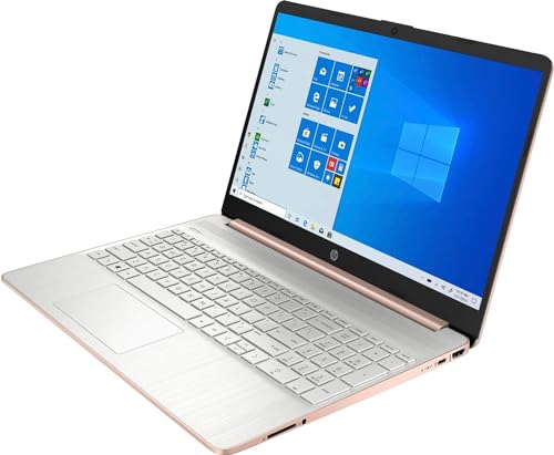 Image of HP 15.6inch HD Laptop, Windows 11, AMD Athlon Gold Processor Up to 3.30GHz, 8GB RAM, 128GB SSD, HDMI, Super-Fast 6th Gen WiFi, Dale Gold (Renewed)