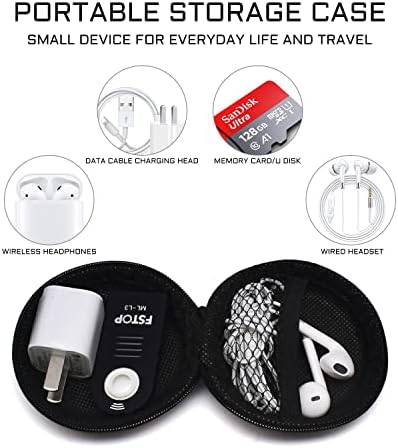 2 szt. Mini etui do przechowywania słuchawek, twarde etui do przechowywania, etui ochronne na kask, mini etui na słuchawki, wielofunkcyjne etui do przenoszenia
