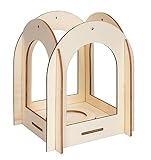 Sunnysue 100-59-x original Bausatz Laterne aus Sperrholz in KLEIN, Natur, ca. 12 x 12 x 14 cm