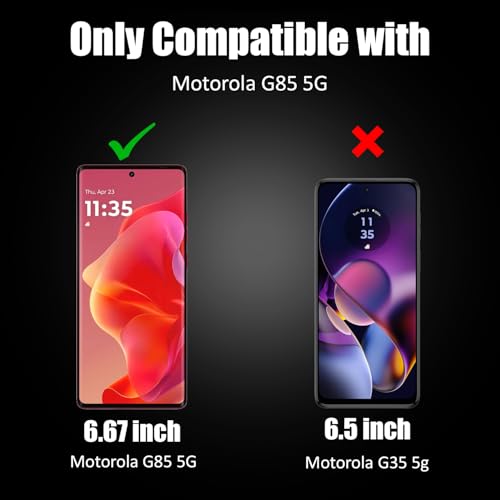 Image of AIBEX UV Curved Tempered Glass for Motorola G85 5G| Full Screen Edge-to-Edge Protection | UV Glue & UV Light Included | 9H Hardness | Anti-Bubble | Scratch Resistant | HD Clarity