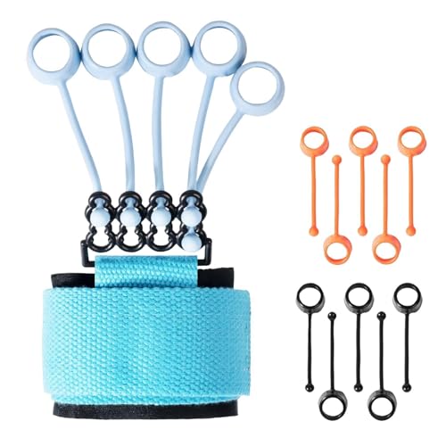 Gitarren-Finger-Spannungstrainer – Drei Widerstandsbänder, Widerstandsfähige Power-Finger | Silikon-Muskel-Fingerstrecker | Bequemes Fingerdehnwerkzeug | Finger-Vene-Stretcher Für Musiker-Kletterer