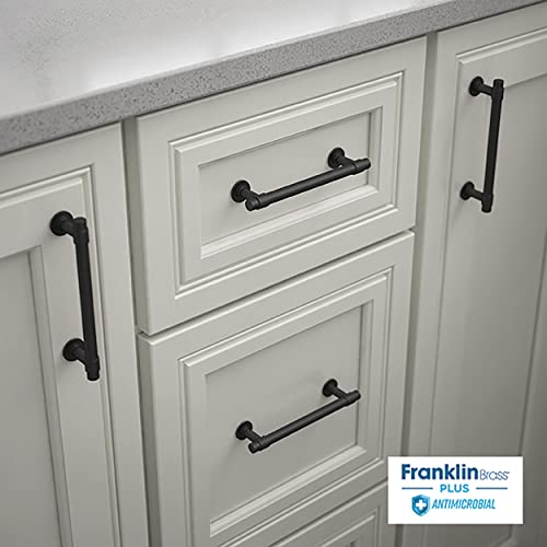Franklin Brass Francisco (5-Pack) Cabinet Handles 4" Hole Center Pulls | Matte Black Hardware Kitchen Door, Drawers, Dressers, Furniture P29617Z-FBA-B by Franklin Brass - Image 3