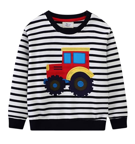 Boys Sweatshirts Casual Sweatshirts Cotton Sweatshirts Long Sleeve T-shirts Crew Neck Cartoon Tops for Boys-99