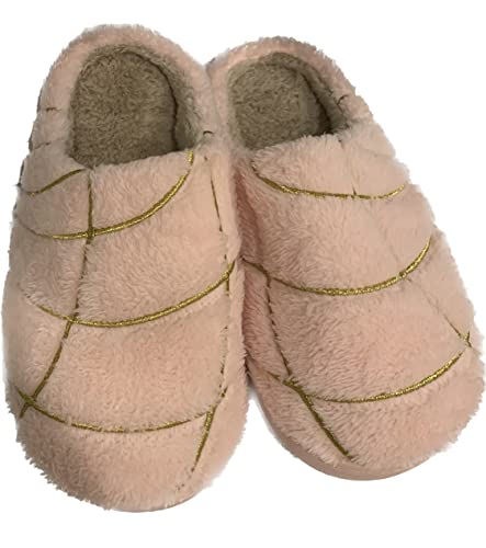Del Mex Mexican Concha Pantuflas Memory Foam Slippers with Plush Lining Non-Slip Soles- Indoor Outdoor Use