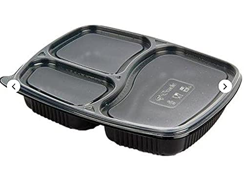 SSSG KRUM 3 Compartment BPA-Free Tray, Microwave Safe Lunch Box Durable Reusable Food Serving Meal Plate for Office, Home, Restaurants, Canteens, Food Delivery Plate Pack of 25 (B097PYTQ3D) Amazon Price History, Amazon Price Tracker