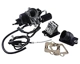  12mm Vergaser Kit + Ansaugstutzen + Membranblock kompatibel für Piaggio Vespa Gilera Sfera ET2