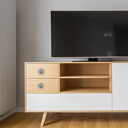 Poignée de tiroir cristal fleurie moderne DOITOOL 4 pièces pour meuble - 6