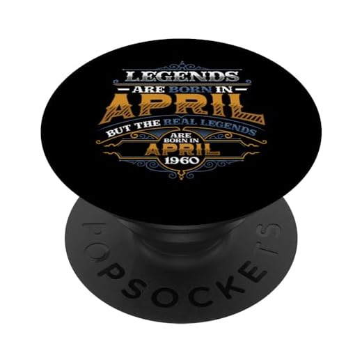 Las leyendas nacen en abril de 1960 Cumpleaños 64 de las mujeres PopSockets PopGrip Intercambiable