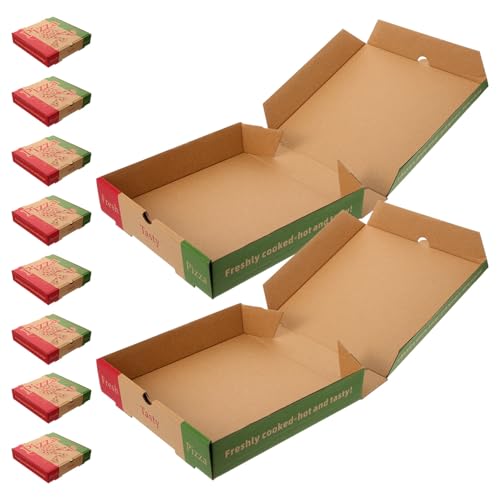 STOBAZA Mini Pizza Boxes 10pcs Pizza Slice Box Compact and Portable for Takeout