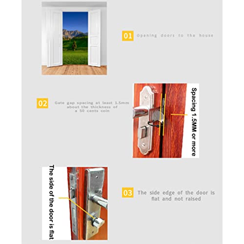 Widealiff Trava de segurança para portas domésticas Bloqueador de portas Bloqueador de portas Acessó