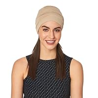 SAKUCHI Damen Chemo Bambus Slouchy Snood Beanie Turban Kopfbedeckung – Weiche Mütze für Krebspatienten & Haarausfall – Ansicht 3