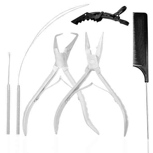 Professional Hair Extension Tools Kit, Microlink & Itip, Silver