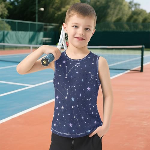 Tank Tops for Boys Quick Dry Boys Workout Sleeveless Shirts Lightweight Summer Sportswear Outdoor Play Outfit 6