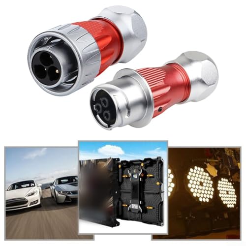 Conector impermeable DH-24 IP68 de 3 pines con terminal de tornillo para maquinaria industrial 5