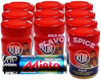 Robb menthol balm (10 JARS) | With 1 stick Nigeria Pepper Mint