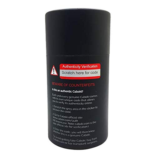 Caboki All-Natural, Plant-Based Hair Building Fiber. Hair Loss Concealer. Covers Bald Spot and Thinning Hair. (16G, 40-Day Supply) (Salt & Pepper - Light)
