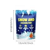 Schnee- und Eisschmelz-, Schneeschmelz- und Enteisungsmittel für Auffahrt, Gehweg, Beton, Windschutzscheibe, Haustiersicher, schnell wirkend, umweltfreundlich, Eisentferner-Spray für Autos im Freien